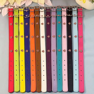 Collar colorido de cuero PU para perros y gatos, cómodo correa para el cuello sin tirones con tachuelas de aleación ajustables para mascotas pequeñas y medianas - Product Image 5