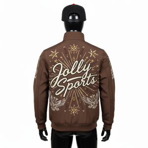 Veste Softshell Premium pour Homme en Tissu Extensible Marron avec Détail Brodé Panneaux d'Épaule Avant Logo Personnalisé Veste Softshell pour Homme - Product Image 2