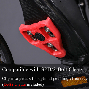 Scarpe da Ciclismo su Strada con Tomaia in Rete Traspirante, Tacchette Delta Pre-Installate, Calzature per Cyclette Indoor, Supporto OEM per Biciclette - Product Image 5