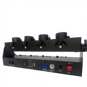 Cañón de Confeti Multicolor Fogsea C300 de 4 Disparos y 6 Canales DMX con Control Remoto Inalámbrico, Diseño Metálico de 300W para Bodas, Fiestas y Espectáculos de DJ - Product Image 1