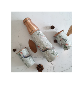 Customized Handicrafts Copper <b>Water</b> <b>Bottle</b> Newly Latest Printed Copper <b>Water</b> <b>Bottle</b> Wholesale Supplier - Product Image 3