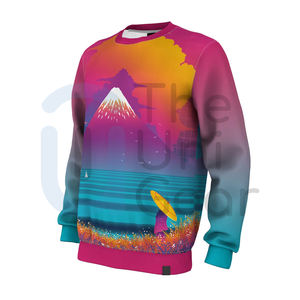 เสื้อสเวตเตอร์แขนยาวโอเวอร์ไซส์สำหรับผู้ชายผู้หญิงเสื้อขี่จักรยานกลางแจ้งโลโก้ตามสั่ง - Product Image 4