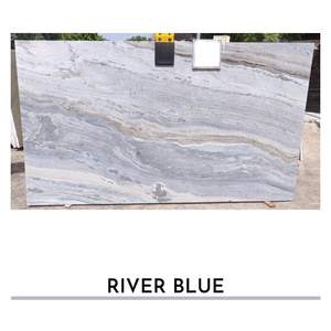 Modern Premium River Blue Granite Slabs Polished Tiles Countertops for Commercial Residential Villa Hotels Apartments Hospitals - Product Image 2