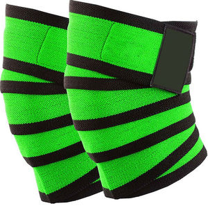 Bandes de genou pour la musculation en néoprène hautement élastique avec logo personnalisé, équipement de sport OEM, respirant pour l'entraînement - Product Image 4