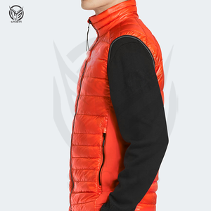 Chaleco Acolchado con Cierre, para Invierno, Ecológico, Transpirable, de Secado Rápido, 100% Poliéster, Ropa Exterior para Hombre, Servicio OEM - Product Image 4