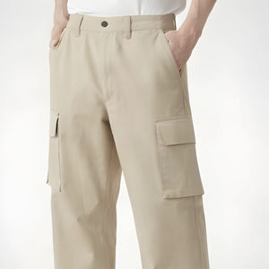 Heavyweight 280 GSM Cotton <b>Cargo</b> <b>Joggers</b> for <b>Men</b> Custom Logo Plain Winter Sweatpants OEM Factory - Product Image 1