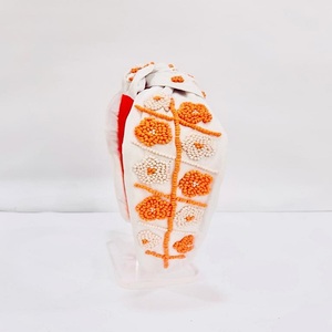 Adorable semilla India paja arroz con cuentas Casual Top anudado accesorios para el cabello temporada de verano colección de diademas - Product Image 6