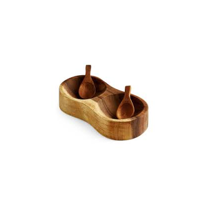 Salero de madera elegante, accesorios de cocina para Hotel, vajilla de comedor de piedra, cuenco de sal de madera decorativo creativo - Product Image 2