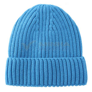 Prix de gros, logo personnalisé, bonnets en jacquard, bonnets en coton pour hommes, bonnets respirants - Product Image 2