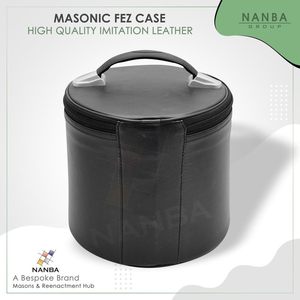 Étui de luxe pour chapeau fez brodé, boîte de rangement pour chapeau fez en similicuir, cadeaux OES, présentoir pour la franc-maçonnerie et l'Étoile de l'Orient - Product Image 4