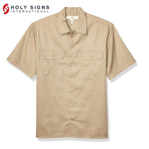 เสื้อเชิ้ตทำงานผู้ชายแบบสั่งทำขายส่ง น้ำหนักเบา ระบายอากาศได้ดี ผ้าไนลอน กันลม แห้งเร็ว แขนสั้น มีกระเป๋าหน้า ทรงหลวม มาตรฐาน CE - Product Image 4