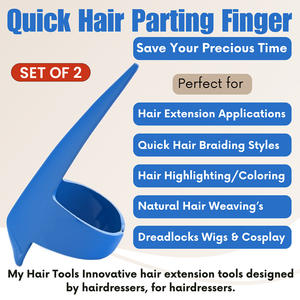 Anillo de Selección de Cabello para Salón, Herramienta de Acero Inoxidable para Peinar y Separar el Cabello, Herramienta para Trenzas y Extensiones de Cabello - Product Image 2