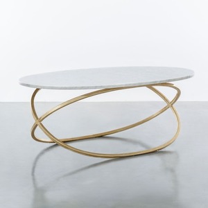 Mesa de centro de metal con tapa de cristal ideal para combinar belleza y utilidad en un solo mueble llamativo para su hogar - Product Image 3