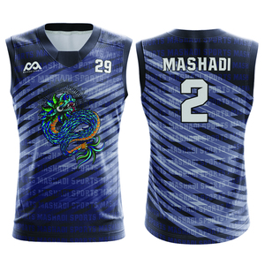 Ensembles d'uniformes de basket-ball pour hommes Derniers modèles imprimés Vêtements de sport d'été en plein air Uniformes de basket-ball sublimés à prix de gros - Product Image 4