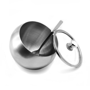 Customized Stainless Steel Sugar & <b>Salt</b> Bowl With Wood Tray Stand Crafts Classic 3 Bowl <b>Set</b> For Coffee Beans And <b>Salt</b> <b>Pepper</b> Use - Product Image 6