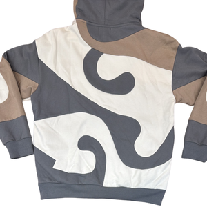 Sportish Impex Stylish Color Block French Terry Hoodie Men | 320 GSM Heavyweight Boxy <b>Cropped</b> <b>Zip</b>-<b>Up</b> Hoodie - Product Image 6