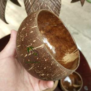 ชุดชามมะพร้าวชามสลัด/กะลามะพร้าวขัดเงางานหัตถกรรมจากเวียดนาม - Product Image 2