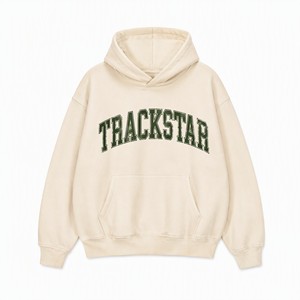 เสื้อฮู้ดดี้พรีเมียม Trackstar โลโก้ปัก ทรงโอเวอร์ไซส์ ยูนิเซ็กส์ ผ้าฟลีซหนานุ่ม สวมใส่สบาย สไตล์ลำลองในเมือง สีสันตามสั่ง ผู้ผลิต OEM ODM รุ่น TS-HD-079 - Product Image 1