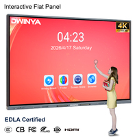 Vente en gros d'écrans LCD de 65, 75, 86 et 100 pouces, avec WIFI, OPS, affichage numérique, écran tactile, tableau blanc interactif pour l'école