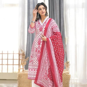 ชุดกระโปรงผ้าเรยอนสำหรับสตรีดีไซน์ใหม่สวยงานพิมพ์สี่ด้านดูมีสไตล์ - Product Image 1