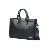 Sac rigide intelligent en cuir unisexe SAKOS, 14 pouces, le plus vendu, imperméable, anti-humidité, antibactérien, avec fermeture éclair, pour le shopping