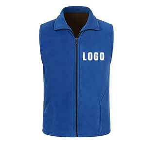 Gilet d'extérieur sans manches personnalisé pour hommes, gilet polaire uniforme à logo personnalisé pour l'hiver pour le camping, la randonnée et les vêtements de travail - Product Image 3