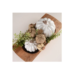 Tazón de masa de madera de 10 piezas, tazón rústico decorativo tallado para decoración del hogar, velas, tazón central - Product Image 6