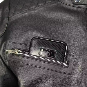 2024 Latest Hot Selling Fashion Men's Leather <b>Jackets</b>, Autumn <b>Suede</b> Black Color Men's <b>Jacket</b>, Simple Casual Leather Male <b>Jacket</b>. - Product Image 6
