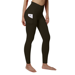 Pantalones de Yoga de alta calidad con logotipo personalizado, mallas de mujer, mallas de gimnasio, ropa deportiva, mallas de Yoga de cintura elástica de compresión para mujer - Product Image 2