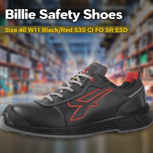 Zapatos de Seguridad Billie Talla 40 W11 Negro/Rojo S3S CI FO SR ESD - Product Image 3
