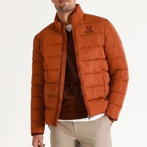 Chaqueta acolchada con cuello levantado para hombre de alta calidad, logotipo personalizado, poliéster impermeable para uso en invierno al aire libre, nueva condición, venta al por mayor - Product Image 2
