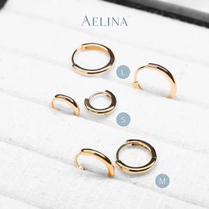 Signature Souri Hoop Earrings in 9k Rose Gold Timeless Design for All Genders for Everyday Glam and Party Gift - Product Image 6