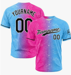 Maillot de baseball respirant cousu avec impression numérique par sublimation sur mesure OEM - Product Image 2