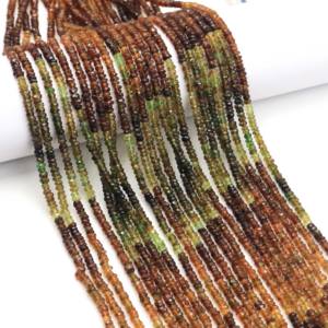 Turmalina Natural de Primera Calidad, 13 Pulgadas de Largo, 3.5-4.5 mm, Fabricación de Piedras Preciosas en India, Cuentas de Turmalina Multicolores - Product Image 3