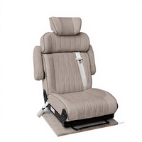 Siège passager simple en cuir et PVC de luxe, pliable à plat, pour la modification de SUV et de berlines