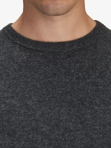 Suéter Personalizado de Punto para Hombre, Color Liso, Algodón Transpirable, Cuello Redondo, Suéter de Alta Calidad 2025 - Product Image 6