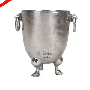 Cubos de hielo de acero inoxidable hechos a mano con extremos de caballito de mar Accesorios de barra decorativos para fiestas - Product Image 3