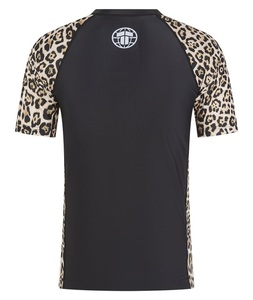 Rashguard pour homme - Imprimé léopard, manches courtes, respirant, UPF50+, 100% polyester - Product Image 4