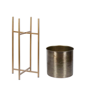 Maceta de Metal de lujo con soporte para macetas de jardinería Maceta de jardín Soporte de maceta grande al mejor precio - Product Image 5