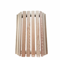 Aksesori Ruang Sauna Kap Lampu Kayu Terbuat dari Kayu Pinus Putih Finlandia; Penutup Pelindung LED; Pelindung Lampu Anti Ledakan