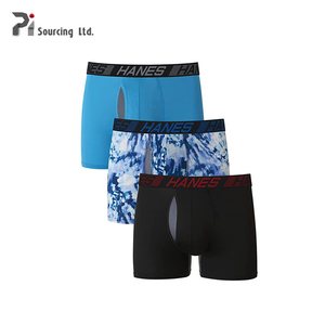 Calzoncillos bóxer de algodón para hombre, ropa interior sin costuras con logotipo personalizado, diseño elástico, 2023 - Product Image 3