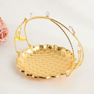 Bandeja decorativa de Ramadán de Metal decorativa para exhibir pasteles, dulces y frutas durante las fiestas festivas de Ramadán y Eid - Product Image 1