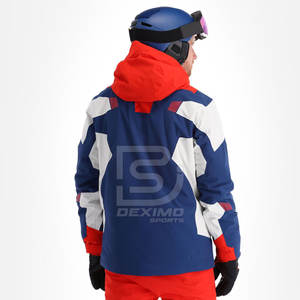 Nueva llegada impermeable chaqueta de esquí a prueba de viento chaqueta de lluvia hombres cálido abrigo de nieve con capucha para la venta - Product Image 3