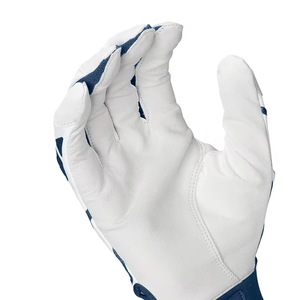 Guantes de bateo de béisbol y softbol de cuero genuino personalizados, guantes antideslizantes para hombre y mujer, guantes de bateo deportivos de bajo precio - Product Image 6