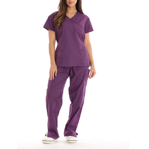 Uniforme d'infirmière respirant personnalisable, ensemble de gommage médical à la mode pour gommages d'allaitement unisexe en spandex pour usage hospitalier - Product Image 5