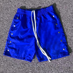 Wholesale Breathable Corduroy <b>Drawstring</b> Patches Knitted Custom Logo Polyester/Cotton Men's Shorts - Product Image 4