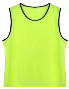 Promoción fábrica personalizado transpirable sólido verano malla babero Unisex fútbol entrenamiento chaleco alta calidad 100% poliéster - Product Image 1