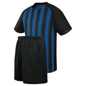 Roupas de futebol duráveis, uniformes de futebol personalizados, kit de terno de treinamento de futebol sublimado, shorts de camisa de futebol