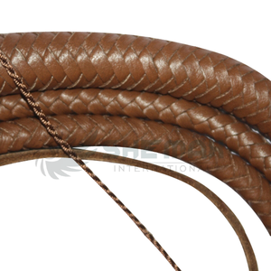 แส้หนังวัวแข็งแรงพร้อมถักเปียแบบคาวบอยตะวันตกสำหรับฝึกแอคชั่นหรือคอสเพลย์สนุกๆ - Product Image 2