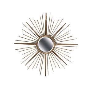 Miroir mural moderne en métal fabriqué à la main plaqué argent forme décorative pour la maison chambre salon nouveau design utilisé - Product Image 6